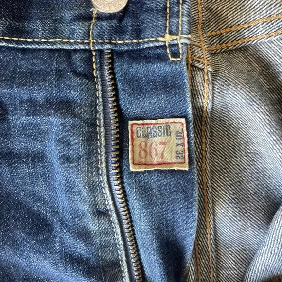 Vintage Ralph Lauren Polo Mens Classic Fit 867 Denim Jeans 40×32 - Picture 3 of 11